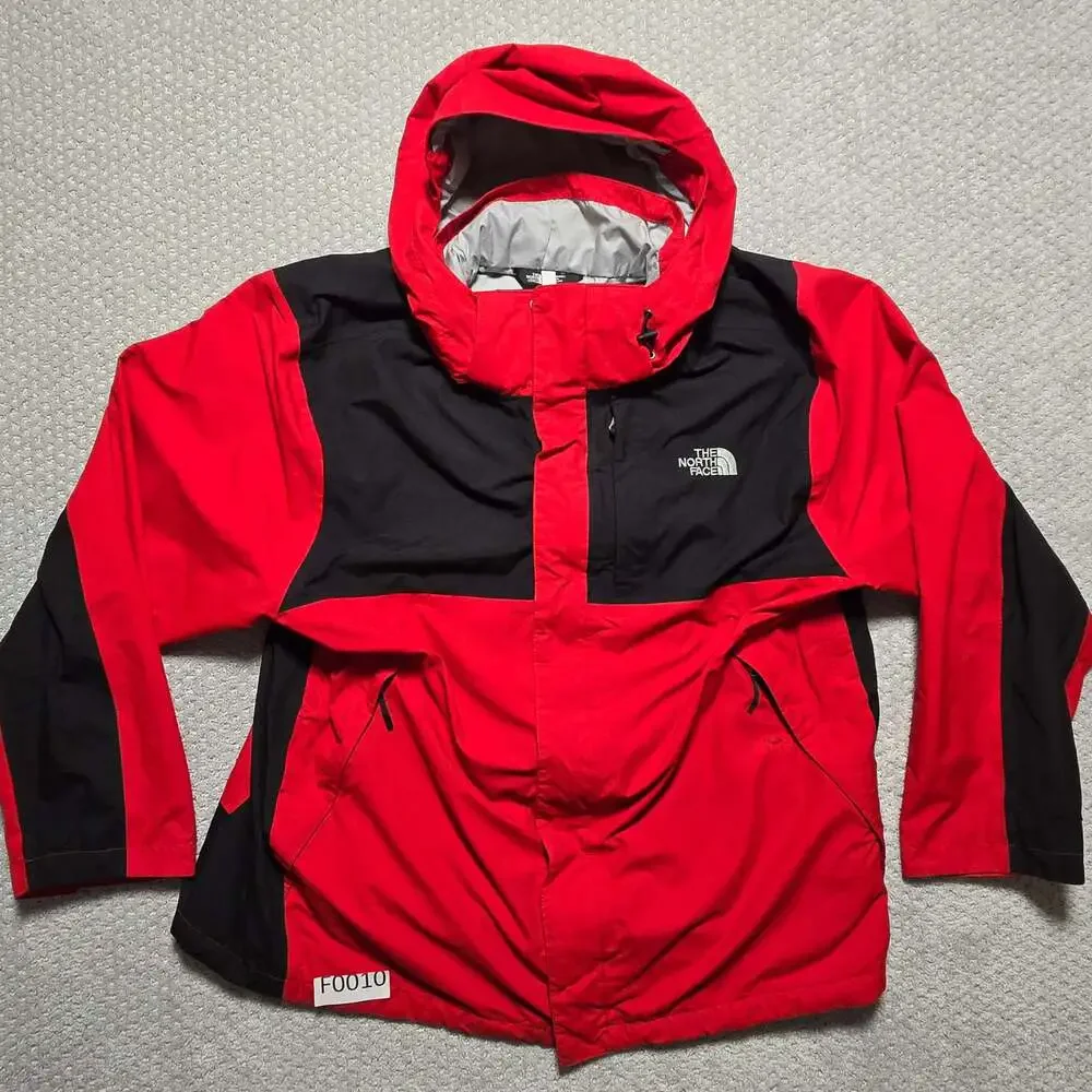 The North Face Mountain Light Gore-Tex Waterproof Hooded Jacket Red Black